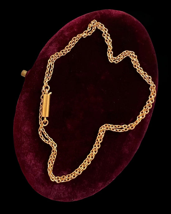 ANTIQUE FINE 15CT GOLD CABLE CHAIN