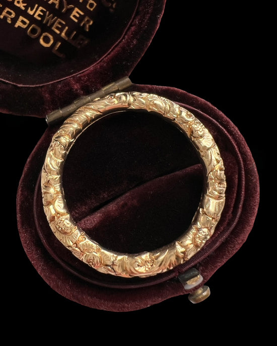 GEORGIAN LARGE 12CT GOLD SPLIT RING