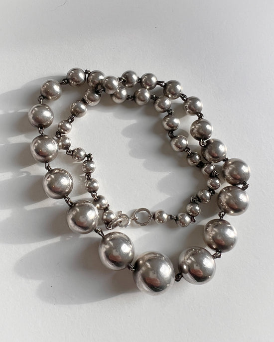 VICTORIAN CHUNKU SILVER BEAD CHAIN
