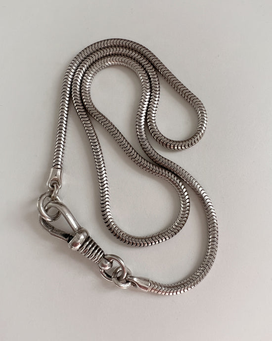 ANTIQUE SILVER SNAKE CHAIN