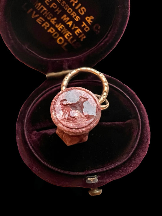 ANTIQUE DOUBLE FOB AGATE PENDANT