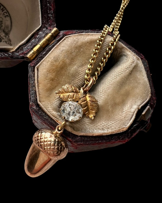 MINI 9CT GOLD ACORN PENDANT