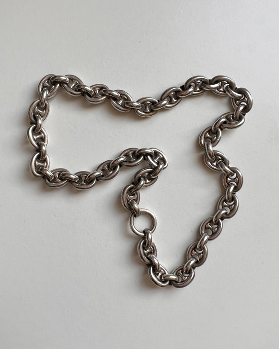 VICTORIAN SILVER MARINER LINK CHAIN