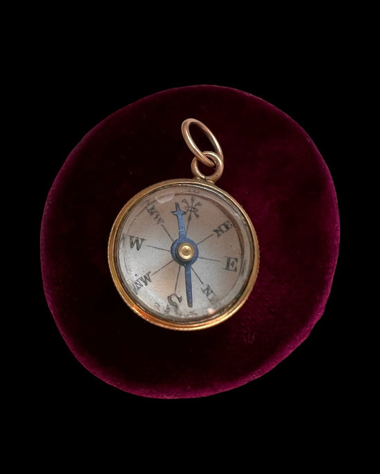 ANTIQUE MINI COMPASS PENDANT