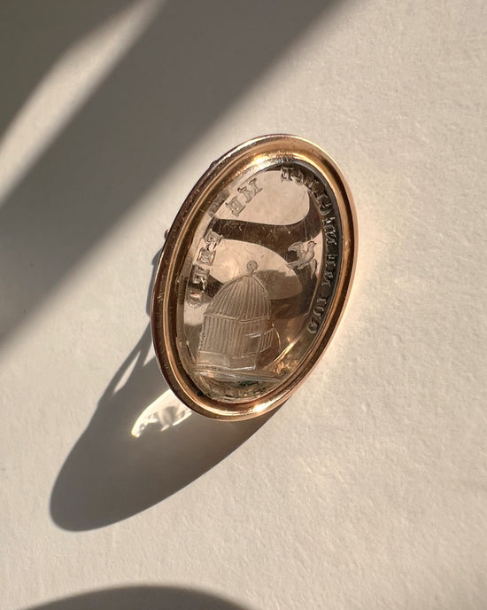 19TH CENTURY FOB ‘HE WHO NEGLECTS ME LOSES ME’