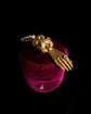 GEORGIAN 15CT GOLD & DIAMOND HAND CLASP / PENDANT