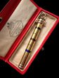 VICTORIAN 15CT GOLD & COLOURED ENAMEL TRIPLE PROPELLING PENCIL PENDANT