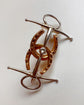 ANTIQUE HORSESHOE & BIT EQUESTRIAN BROOCH