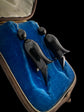 VICTORIAN WHITBY JET FUCHSIA EARRINGS