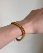 ANTIQUE FRENCH 18CT GOLD REEDED CURB BRACELET