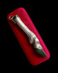 VICTORIAN SILVER & BLOODSTONE STAG LEG PENDANT
