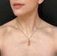 EARLY 19TH CENTURY CORAL HAND PENDANT