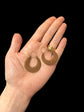 VICTORIAN HAIRWORK CREOLE EARRINGS