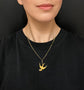 VICTORIAN 15CT GOLD SWALLOW BIRD PENDANT