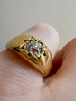 VICTORIAN DIAMOND & 18CT GOLD GYPSY RING