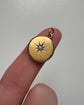 ANTIQUE DIAMOND SET 15CT GOLD DISC PENDANT