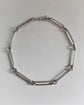 SUPER CHUNKY VICTORIAN SILVER PAPERCLIP CHAIN