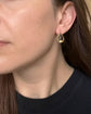 ANTIQUE MIXED METAL HORSESHOE EARRINGS