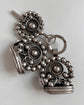 19TH CENTURY DUTCH SILVER FOBS & KEY SET