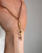 VICTORIAN 15CT GOLD HORSESHOE & ARROW PENDANT