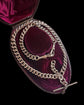 ANTIQUE CHUNKY SILVER DOUBLE ALBERT CHAIN