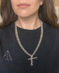 HEAVY ANTIQUE SILVER CURB ALBERT CHAIN WITH TBAR