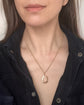 VICTORIAN 18CT GOLD MIXED METAL HORSESHOE PENDANT