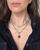 VICTORIAN 15CT GOLD COILD SNAKE & AGATE PENDANT