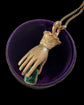 EARLY 19TH CENTURY 15CT GOLD HAND PENDANT