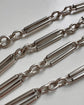ANTIQUE SILVER FANCY PAPERCLIP CHAIN