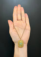 VICTORIAN TURQUOISE & AMETHYST VINAIGRETTE PENDANT