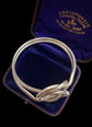 VINTAGE GUCCI SILVER LOVERS KNOT BANGLE