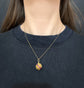 19TH CENTURY FRENCH 18CT GOLD & RUBY SPHERE PENDANT