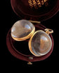 VICTORIAN HIGH CARAT GOLD ROCK CRYSTAL POOL OF LIGHT SPHERE LOCKET