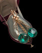 EARLY 19TH CENTURY GREEN PASTE EARRINGS
