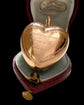 ANTIQUE LARGE PUFFY GOLD HEART PENDANT ‘TOUJOURS PRÉSENTE, TOUJOURS CHÈRE’