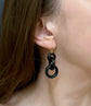 VICTORIAN JET CHAIN EARRINGS