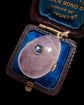 ANTIQUE AMETHYST & SAPPHIRE EGG PENDANT