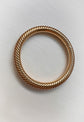 ANTIQUE 15CT GOLD STRIPED SPLIT RING