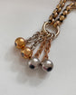 ANTIQUE 18CT GOLD & DIAMOND SPHERE CHAIN CHARM