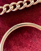 ANTIQUE BI COLOUR PLATINUM & 18CT GOLD CURB CHAIN