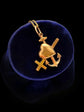 ANTIQUE LOVE FAITH CHARITY 18CT GOLD PENDANT