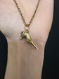 ANTIQUE 15CT GOLD HORSE WATCH KEY