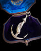 VINTAGE LARGE SILVER ANCHOR & FISH PENDANT