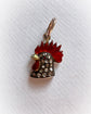 VICTORIAN DIAMOND & ENAMEL COCKEREL PENDANT