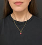 GEORGIAN PINK PASTE DROP PENDANT