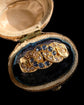 ANTIQUE DIAMOND & SAPPHIRE 18CT GOLD CHAIN RING