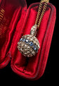 19TH CENTURY DIAMOND & SAPPHIRE ORB PENDANT