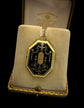 EARLY 19TH CENTURY SWISS ENAMEL COMPACT/MIRROR PENDANT