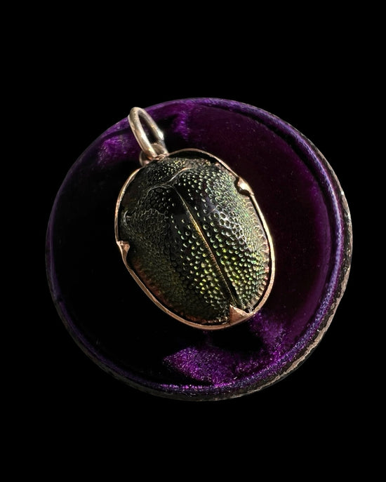 ANTIQUE SCARAB BEETLE PENDANT